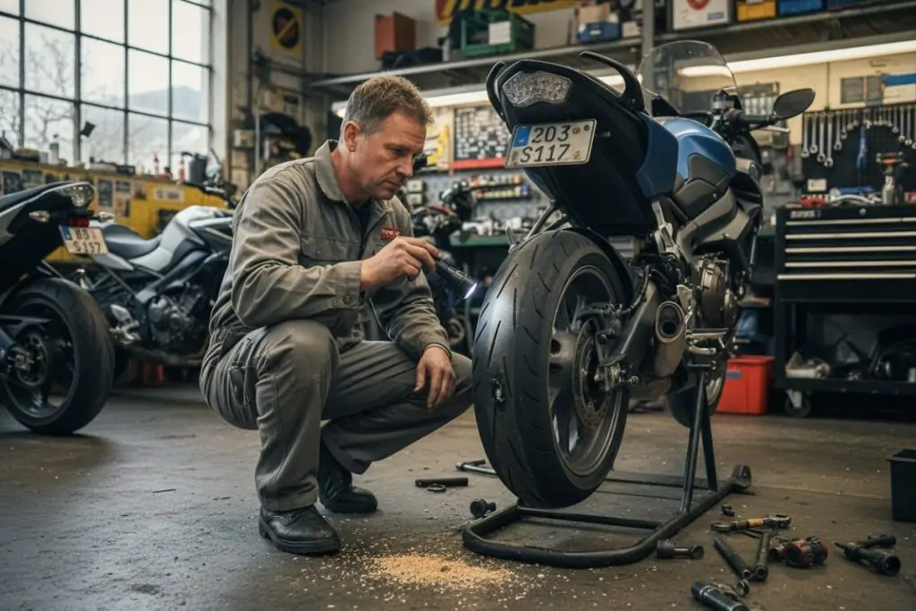 Mèche pneu moto interdite : ce que dit la loi et la sécurité