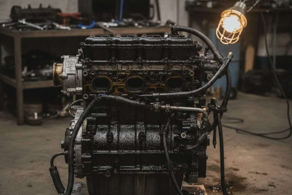 Bougie noire moteur 4 temps : causes et solutions