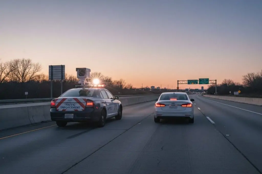 Quelle distance de flash pour une voiture radar ?